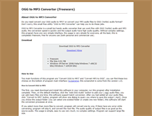 Tablet Screenshot of oggtomp3converter.com